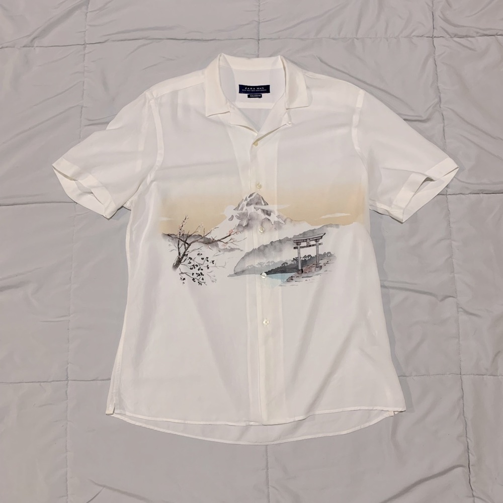 [NWOT] ZARA Japanese style Button-down Shirt